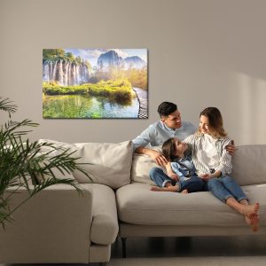 Peinture sur toile Grande Cascade En Croatie – Image 7