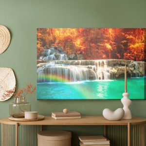 Peinture sur toile Cascade Peinte À L'aquarelle – Image 5