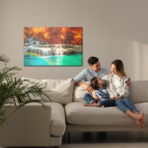 Peinture sur toile Cascade Peinte À L'aquarelle – Image 7