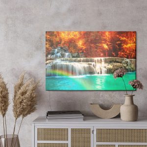 Peinture sur toile Cascade Peinte À L'aquarelle – Image 3