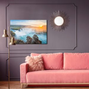Peinture sur toile Cascade De Godafoss En Islande – Image 4