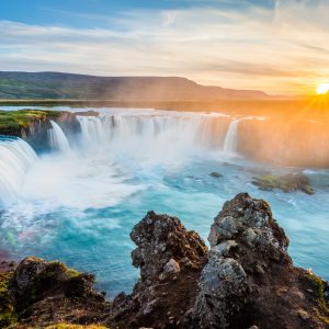 Peinture sur toile Cascade De Godafoss En Islande – Image 1