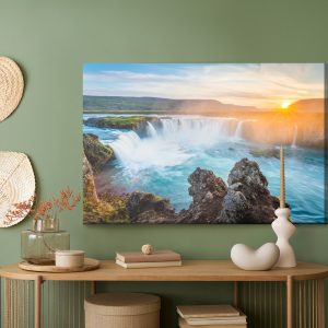 Peinture sur toile Cascade De Godafoss En Islande – Image 5