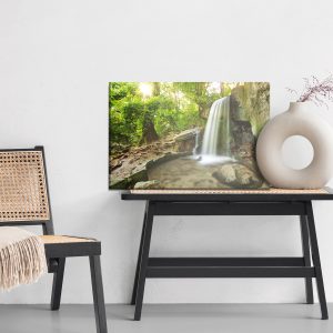 Peinture sur toile Cascade Dans La Forêt 3D – Image 6