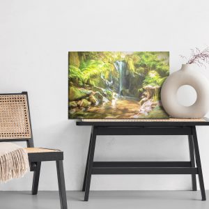 Peinture sur toile Une Cascade Dans La Jungle Comme Une Cascade Peinte – Image 6