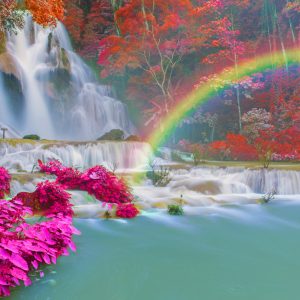 Peinture sur toile Cascade De Kuang Si Au Laos – Image 1