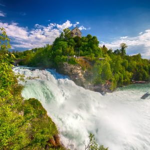 Peinture sur toile Cascade Du Rheinfall En Suisse – Image 1