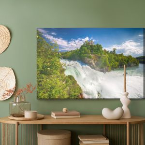 Peinture sur toile Cascade Du Rheinfall En Suisse – Image 5