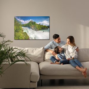 Peinture sur toile Cascade Du Rheinfall En Suisse – Image 7