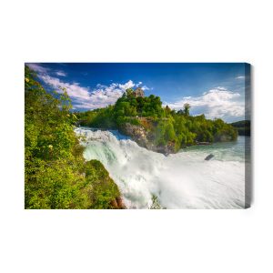 Peinture sur toile Cascade Du Rheinfall En Suisse – Image 2