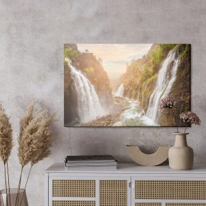 Peinture sur toile Vue 3D Des Belles Cascades – Image 3