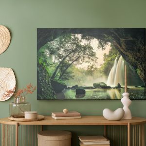 Peinture sur toile Cascade Dans Le Parc National De Khao Yai En Thaïlande – Image 5