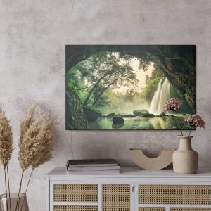 Peinture sur toile Cascade Dans Le Parc National De Khao Yai En Thaïlande – Image 3