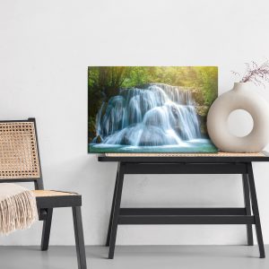 Peinture sur toile Cascade Au Milieu D'une Forêt 3D – Image 6