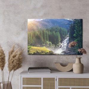 Peinture sur toile Cascade De Krimml En Autriche – Image 3