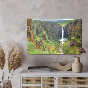 Peinture sur toile La Cascade Majestueuse Au Lesotho – Image 3