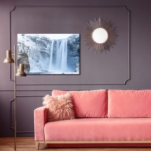 Peinture sur toile Cascade En Hiver – Image 4