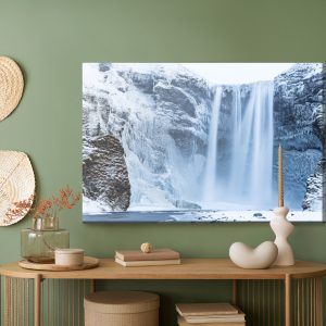 Peinture sur toile Cascade En Hiver – Image 5