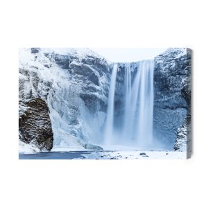 Peinture sur toile Cascade En Hiver – Image 2