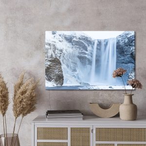 Peinture sur toile Cascade En Hiver – Image 3