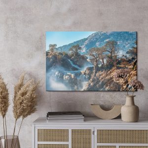 Peinture sur toile Arbres À La Cascade – Image 3