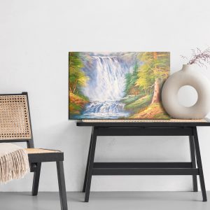 Peinture sur toile La Cascade Dans Les Montagnes Peinte – Image 6