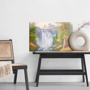 Peinture sur toile La Cascade Dans Les Montagnes Peinte – Image 6