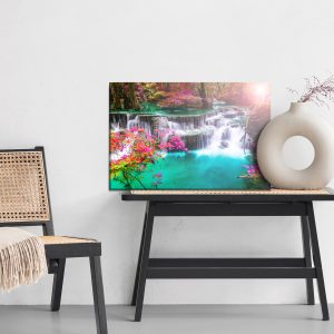 Peinture sur toile La Cascade Dans Une Forêt Colorée – Image 6