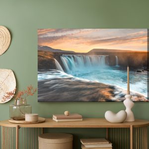 Peinture sur toile La Cascade Majestueuse En Islande – Image 5