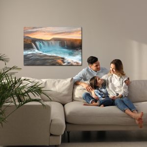 Peinture sur toile La Cascade Majestueuse En Islande – Image 7