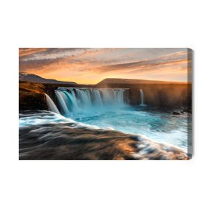 Peinture sur toile La Cascade Majestueuse En Islande – Image 2