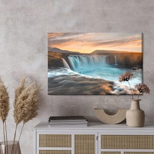 Peinture sur toile La Cascade Majestueuse En Islande – Image 3