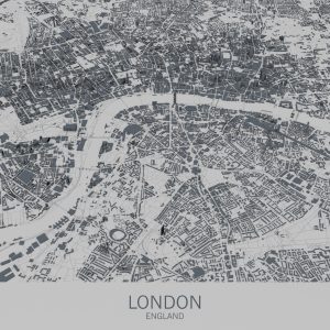 Peinture sur toile La Carte De Londres – Image 1