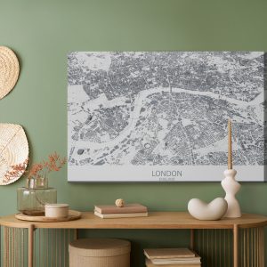 Peinture sur toile La Carte De Londres – Image 5
