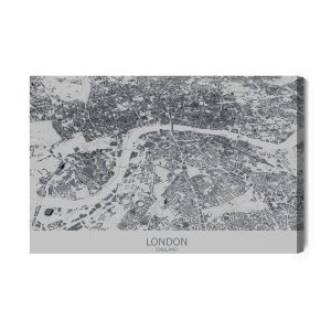 Peinture sur toile La Carte De Londres – Image 2