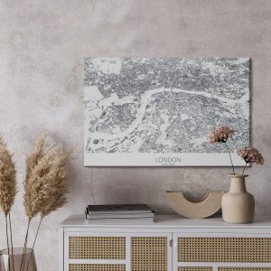 Peinture sur toile La Carte De Londres – Image 3