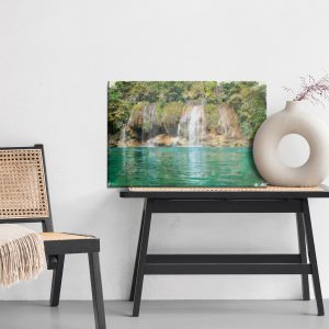 Peinture sur toile Une Vue De La Cascade Peinte À L'aquarelle – Image 6