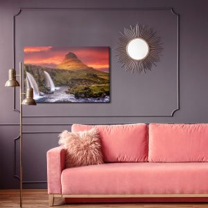 Peinture sur toile Cascade De Kirkjufellsfoss En Islande – Image 4