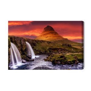 Peinture sur toile Cascade De Kirkjufellsfoss En Islande – Image 2