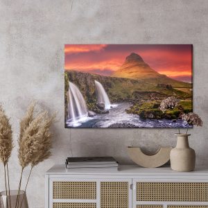 Peinture sur toile Cascade De Kirkjufellsfoss En Islande – Image 3