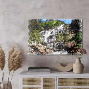 Peinture sur toile Une Cascade Dans Une Édition Artistique – Image 3