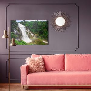 Peinture sur toile Cascade Dans La Forêt Tropicale – Image 4