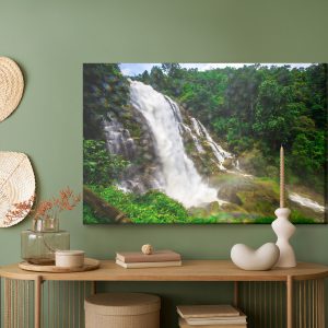 Peinture sur toile Cascade Dans La Forêt Tropicale – Image 5
