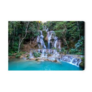 Peinture sur toile Belle Cascade De Kuang Si Au Laos – Image 2