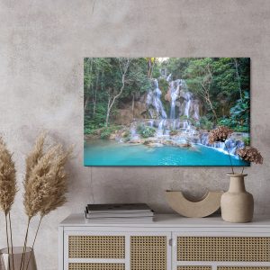 Peinture sur toile Belle Cascade De Kuang Si Au Laos – Image 3