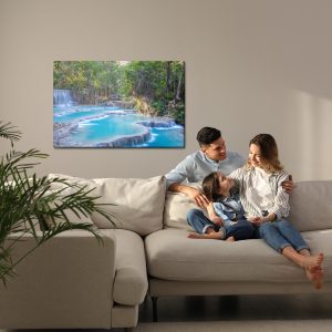 Peinture sur toile Vue De La Cascade De Kuang Si Au Laos – Image 7