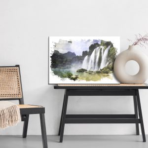Peinture sur toile Beau Paysage Avec Cascade – Image 6