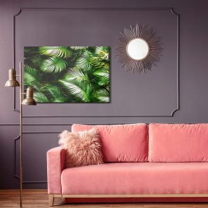 Peinture sur toile Feuilles De Palmier Vertes – Image 4