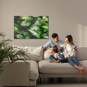 Peinture sur toile Feuilles De Palmier Vertes – Image 7