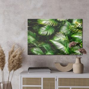 Peinture sur toile Feuilles De Palmier Vertes – Image 3